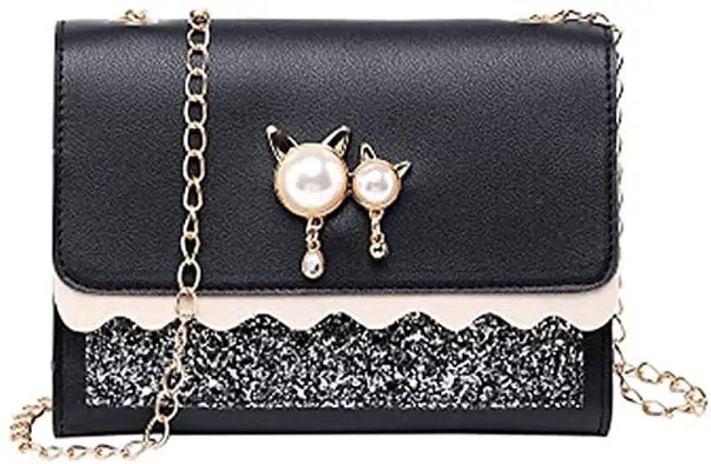 Hjkiopc Borsa a tracolla Ragazza Nero 1598320