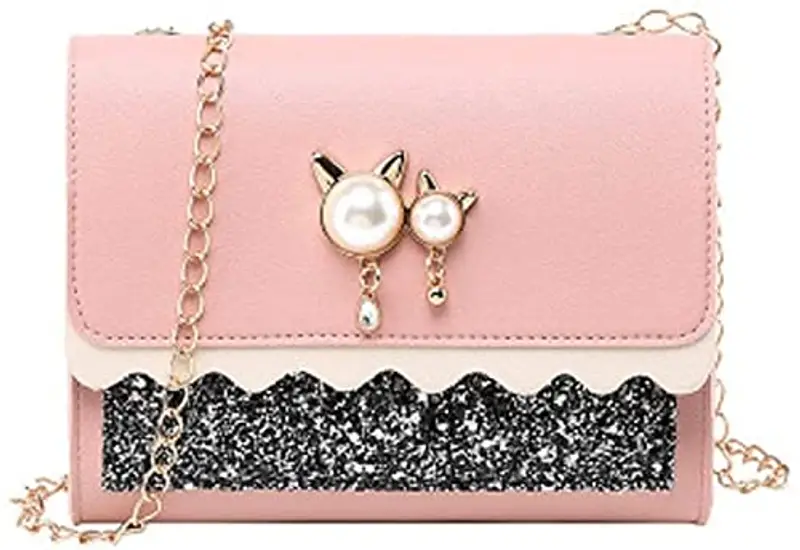 Hjkiopc Borsa a tracolla Ragazza Rosa 1598319