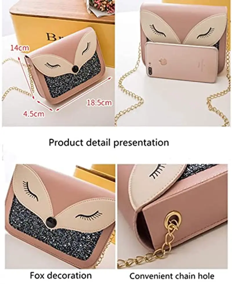 Hjkiopc Borsa a tracolla Bambina Rosa 1598316 miniatura 2