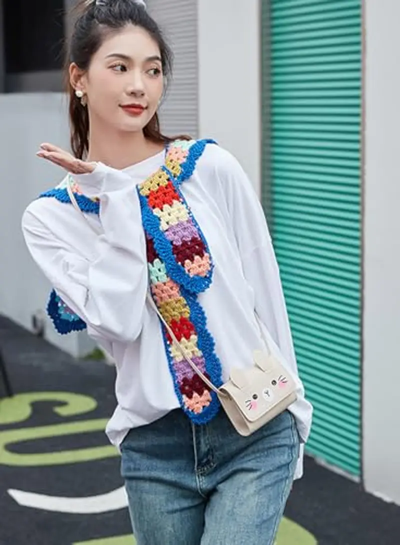 GZQFUOU Borsa a tracolla Bambina Bianco 2156276 miniatura 3