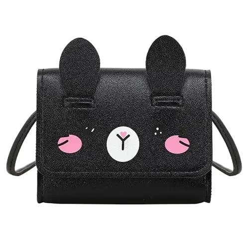 GZQFUOU Borsa a tracolla Bambina Nero 3616612