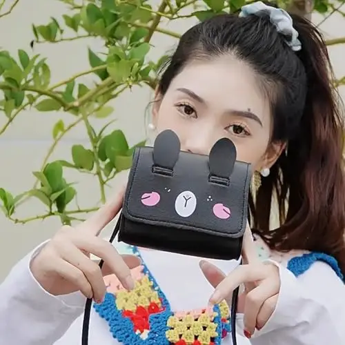 GZQFUOU Borsa a tracolla Bambina Nero 3616612 miniatura 2