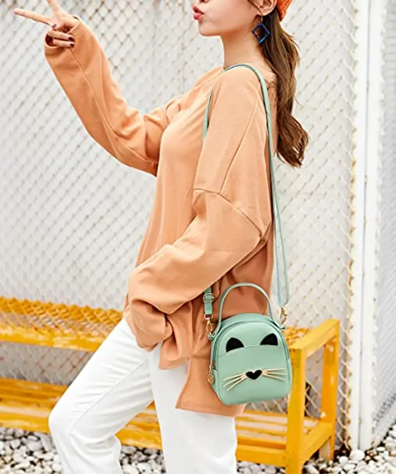 A-QMZL Borsa a tracolla Ragazza Verde 1598312 miniatura 2