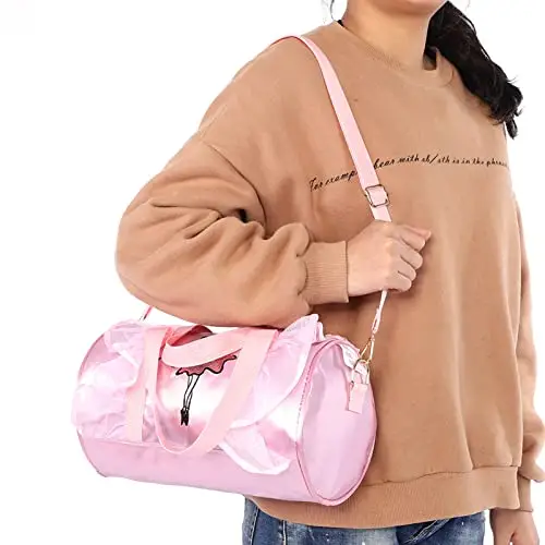 Borsa Balletto, Princess Ballet Borse a Tracolla Regolabile, Borsa Palestra Sport, Borsa da Ballo con Paillettes, per miniatura 3