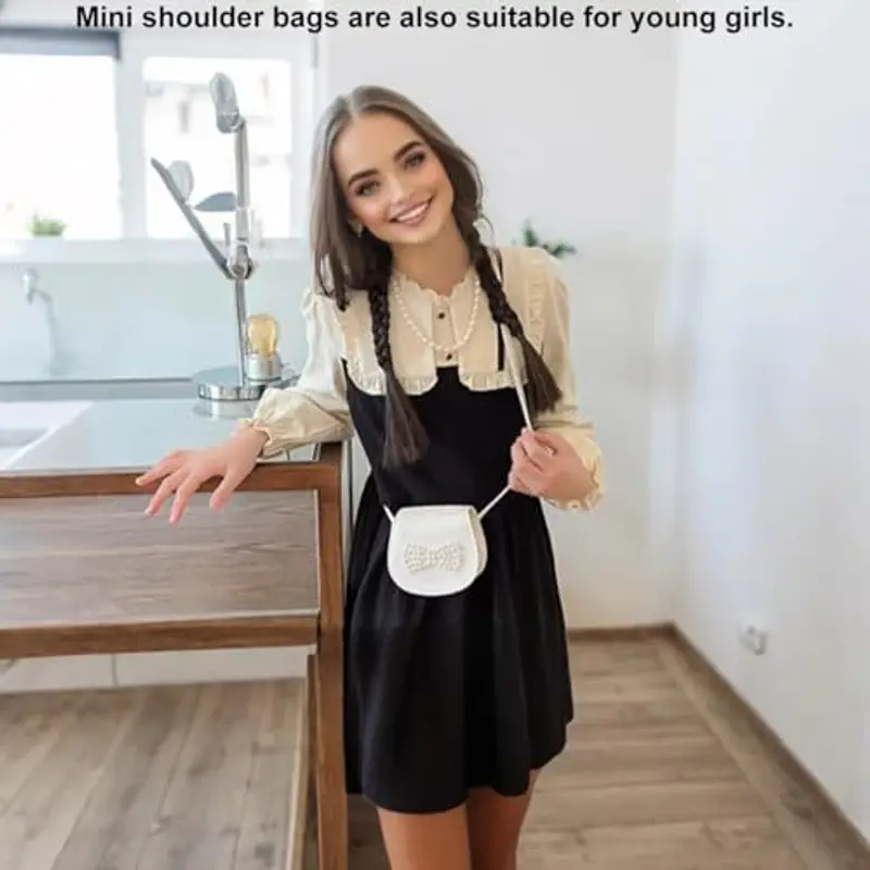 A-QMZL Borsa a tracolla Bambina Bianco 815780 miniatura 2