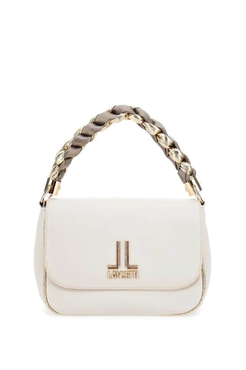 Borsa bianca con tracolla rimovibile Lancetti BROS