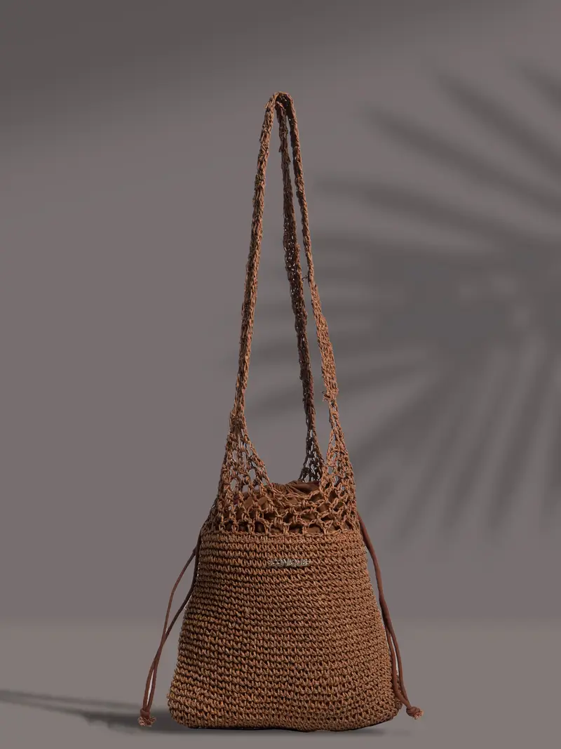 BORSA CON CHIUSURA A SACCO CORALINE | Colore: Marrone | Taglia: One size