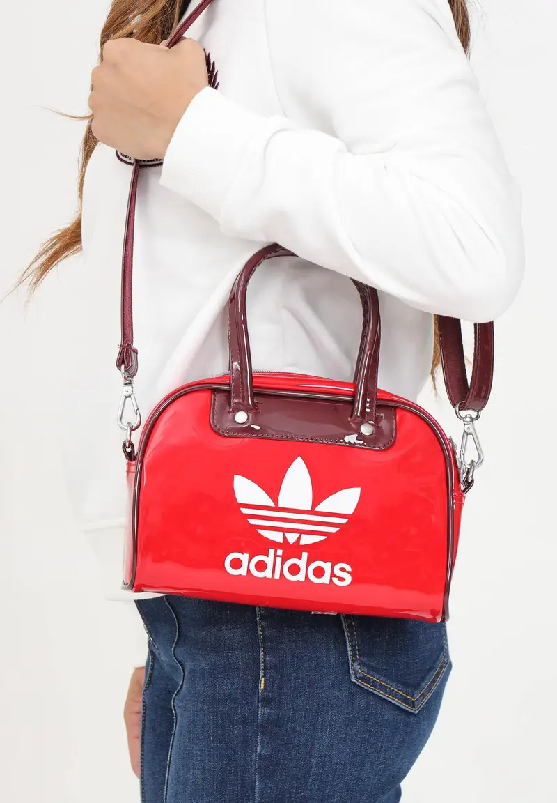 Borsa da bowling adidas Adicolor rossa da donna miniatura 2