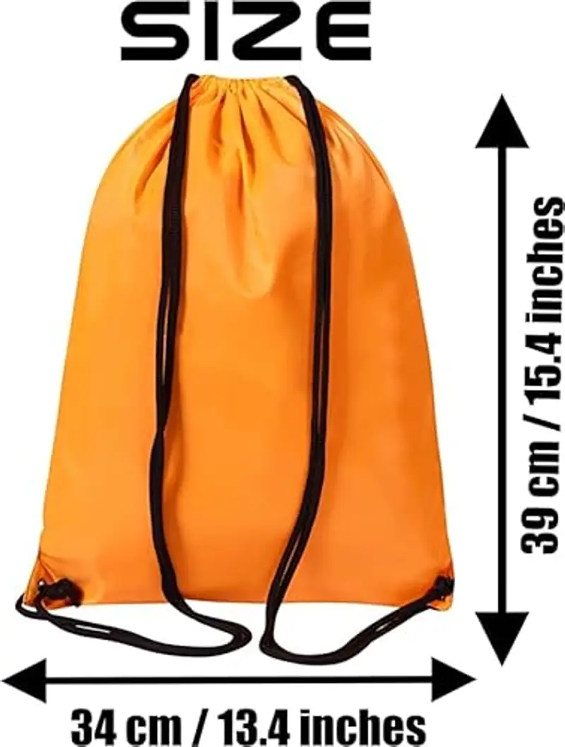 Borsa da palestra con coulisse, 2 pezzi e 1 borsa da palestra, zaino in PE, per donna, uomo, per nuoto, viaggi miniatura 3