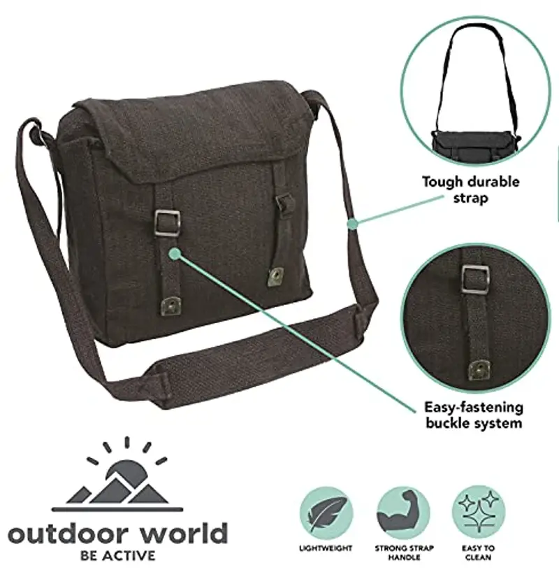 OUTDOOR WORLD BE ACTIVE Borsa a tracolla Nero 1961500 miniatura 3