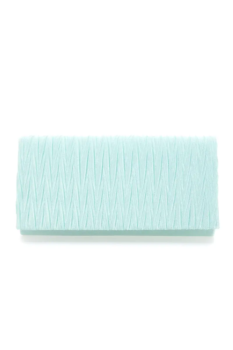 Borsa da sera azzurra a mano con tracolla rimovibile COVERI COLLECTION SERA 099