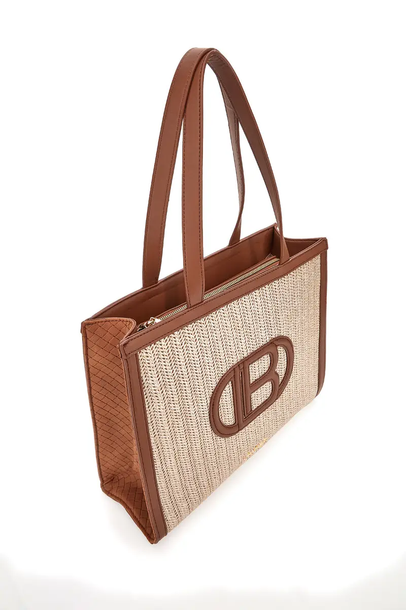 Borsa da spalla effetto intrecciato Laura Biagiotti AMPUR miniatura 2