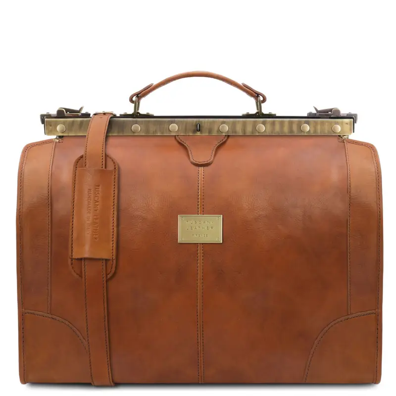 Borsa da viaggio in pelle Misura piccola Naturale