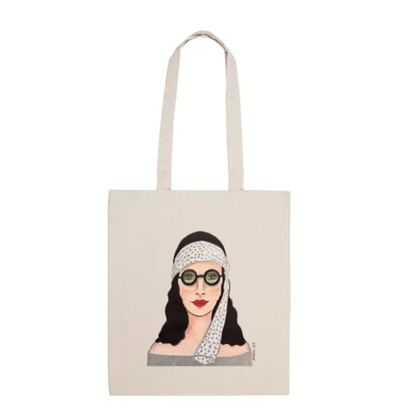 Borsa di tela 14 borsa di stoffa, colore naturale