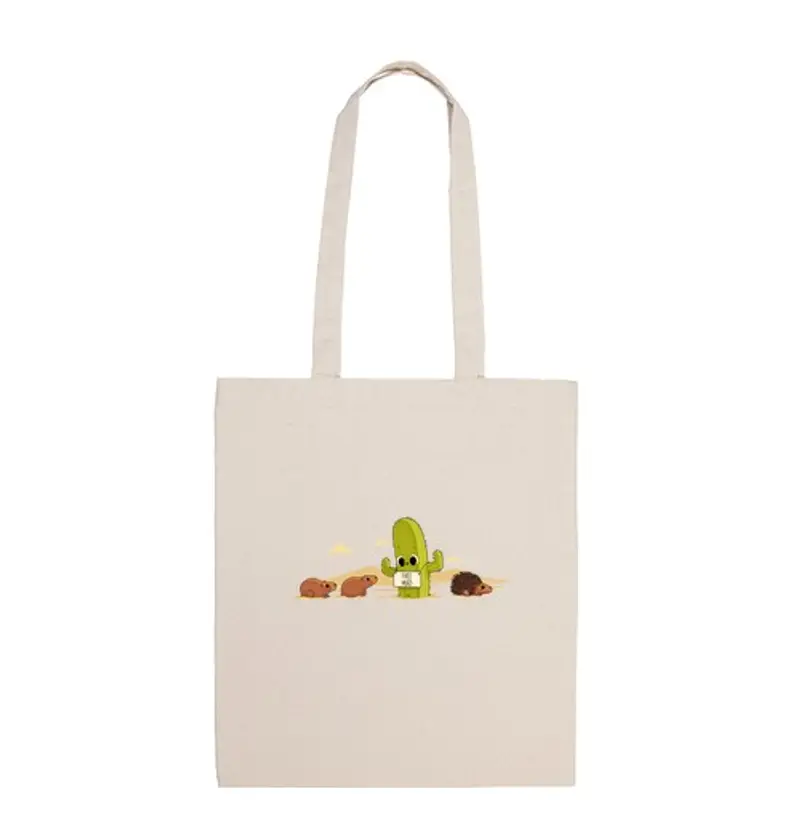 Borsa di tela abbracci di cactus