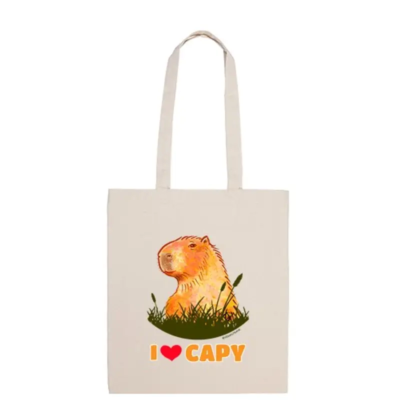 Borsa di tela adorable cap ibara