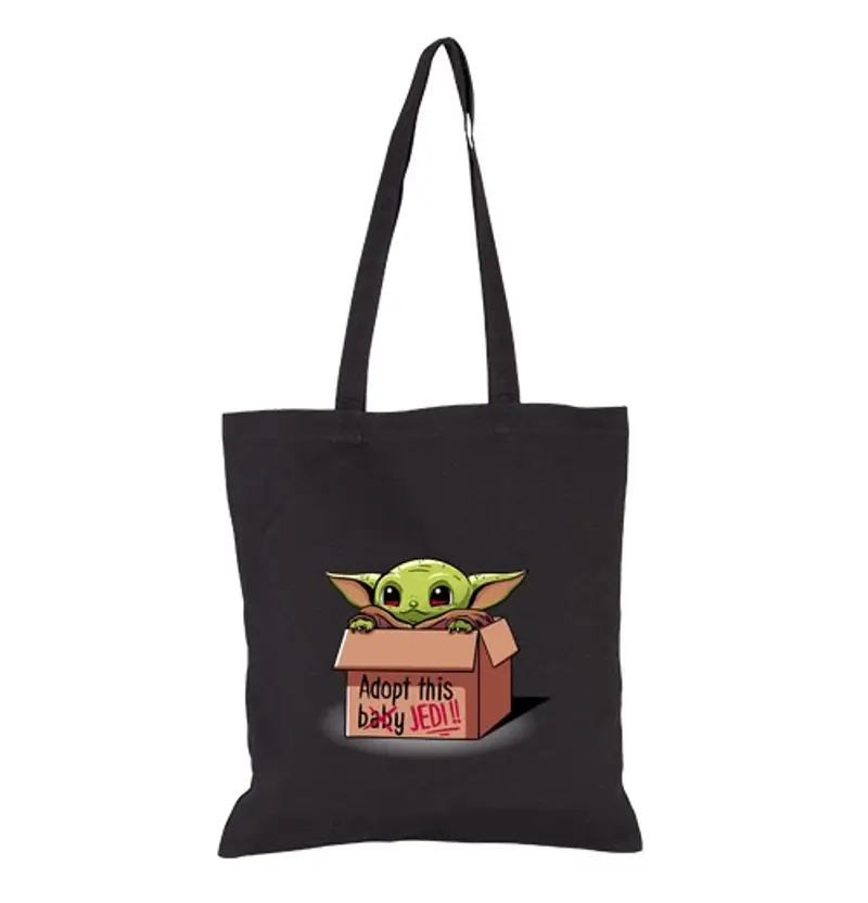 Borsa di tela adotta un mandaloriano jedi-grogg