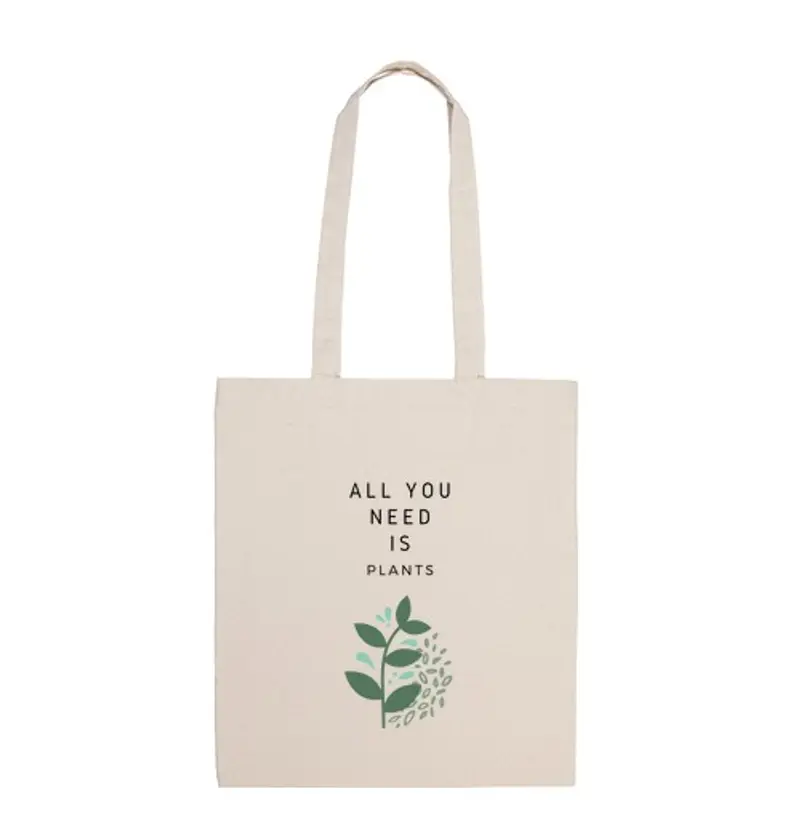 Borsa di tela all you bisogno sono plants