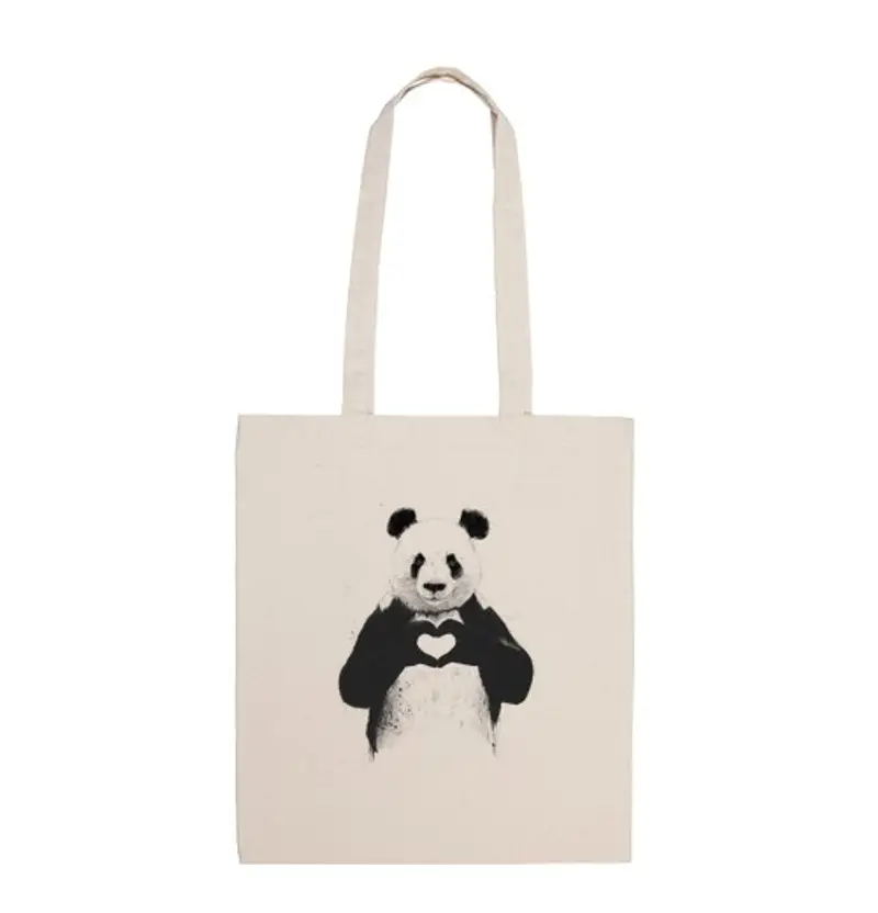 Borsa di tela all you serve è amore