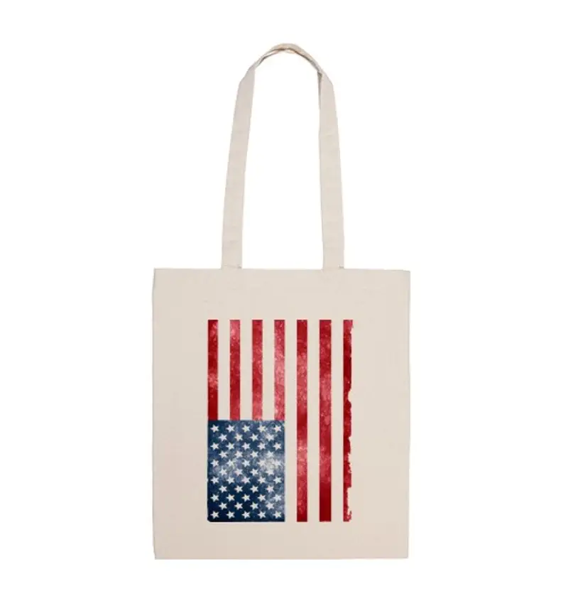 Borsa di tela american flag