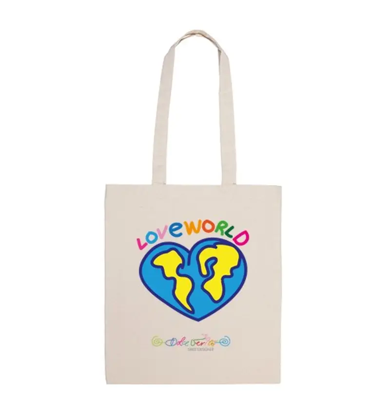 Borsa di tela amore world
