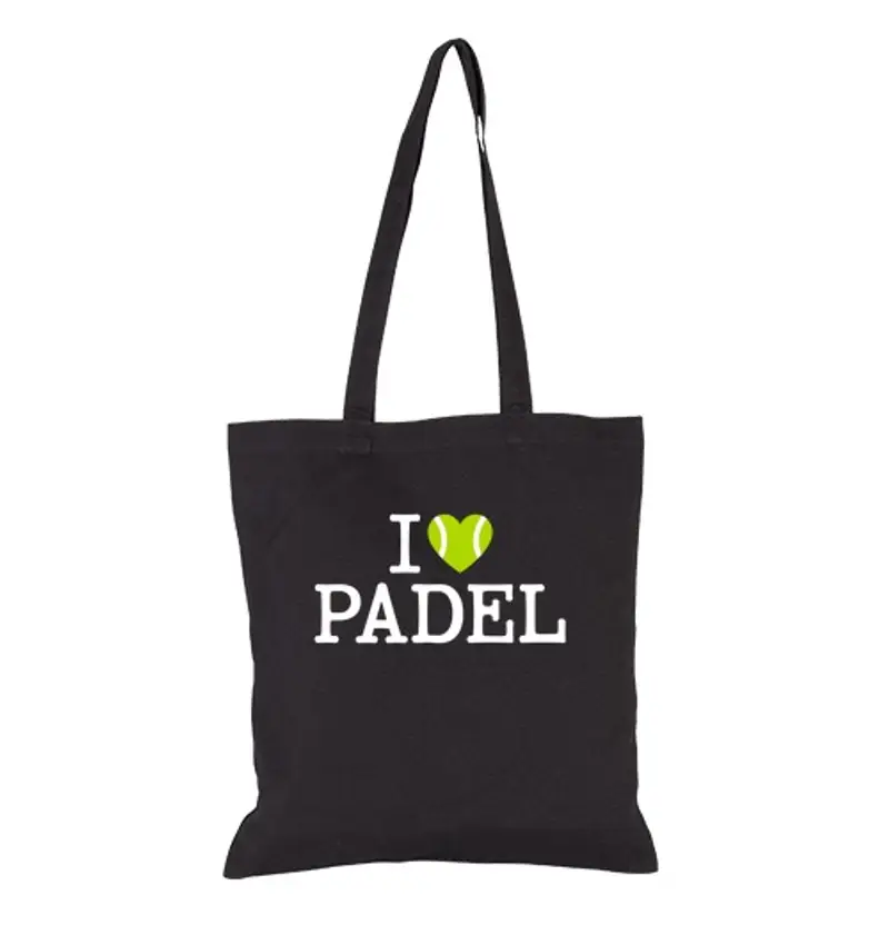 Borsa di tela amoree paddle tennis - bianco