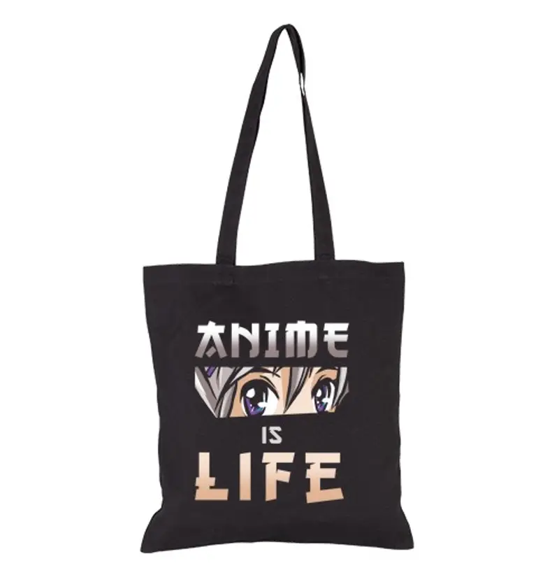 Borsa di tela anime che dice che l39anime è la vita