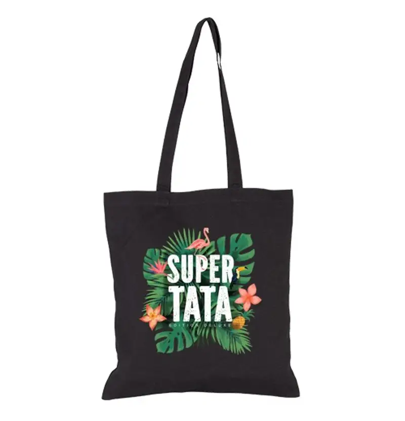 Borsa di tela annuncio di gravidanza di super zia