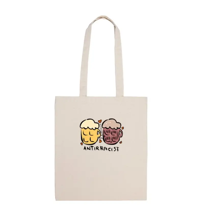 Borsa di tela antirazzismo