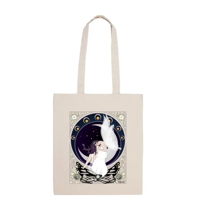 Borsa di tela art nouveau fairy spalla