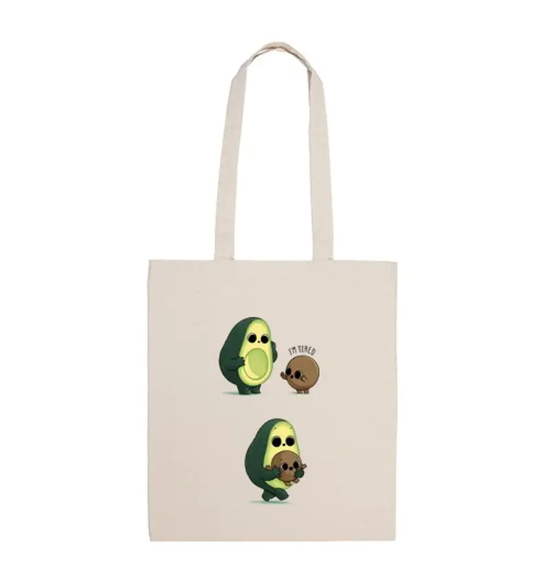 Borsa di tela avocado stanco