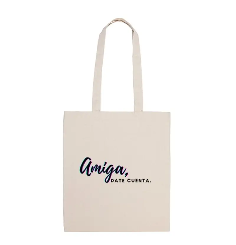 Borsa di tela avviso amico