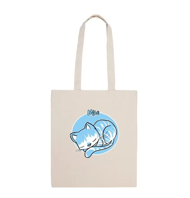 Borsa di tela bag meow 04
