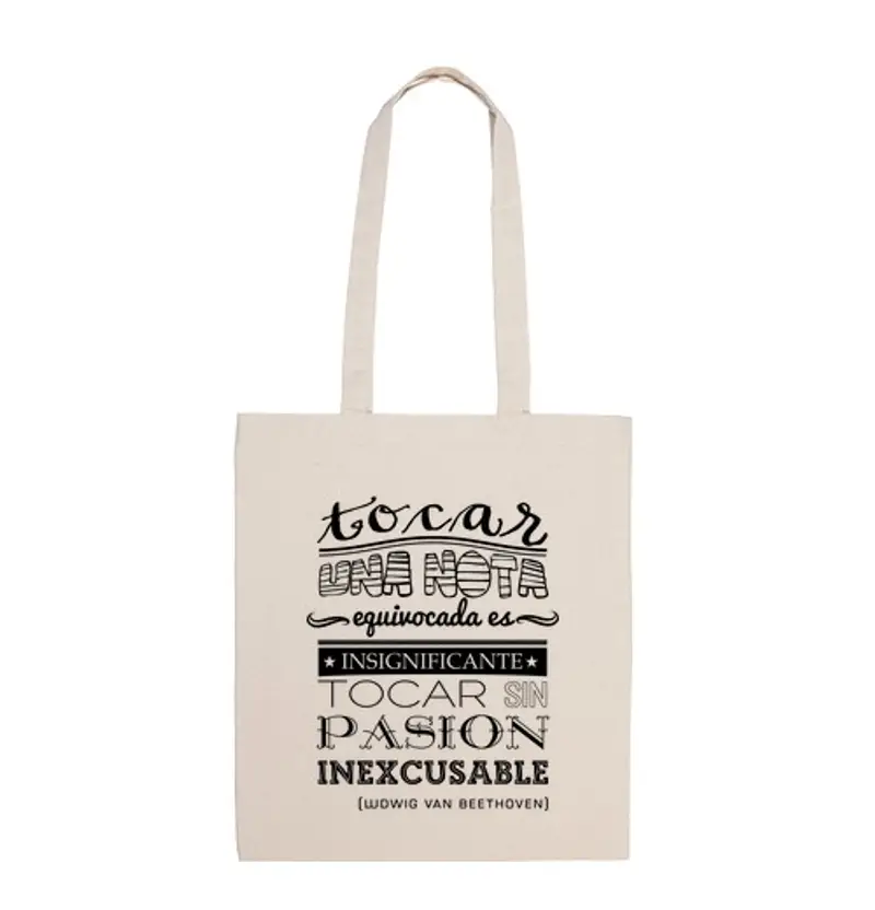Borsa di tela bag passione beethoven