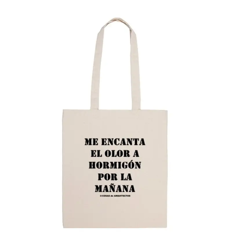 Borsa di tela bag per gli architetti - nero cemento - cose architetti