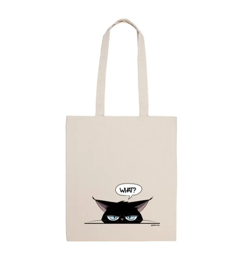 Borsa di tela baggrumby gatto nero