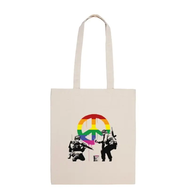 Borsa di tela bank e sol dad dlei polizia