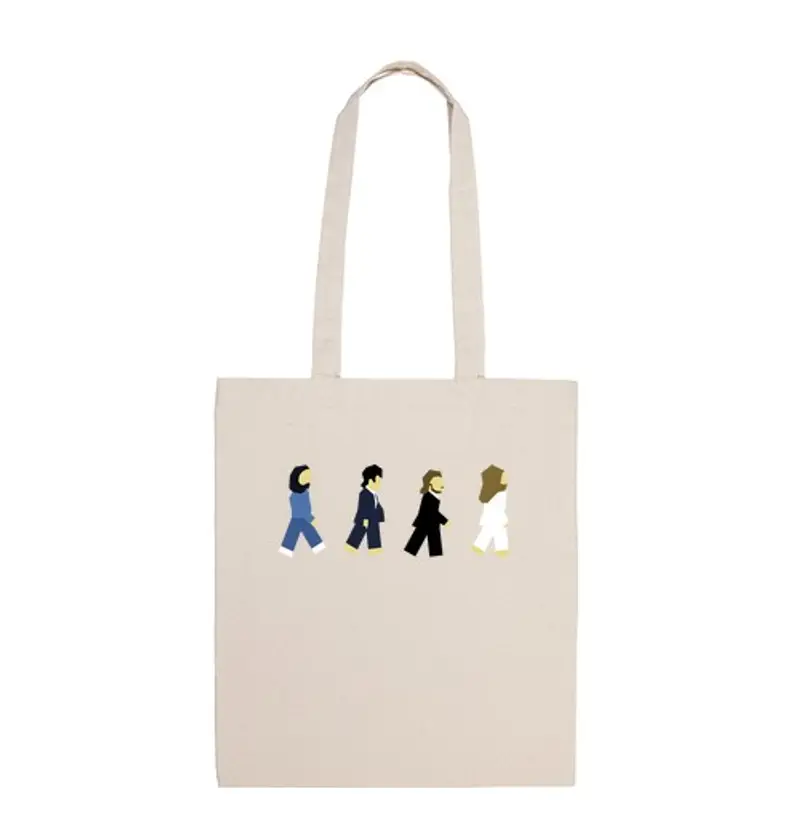 Borsa di tela beatles minimalista
