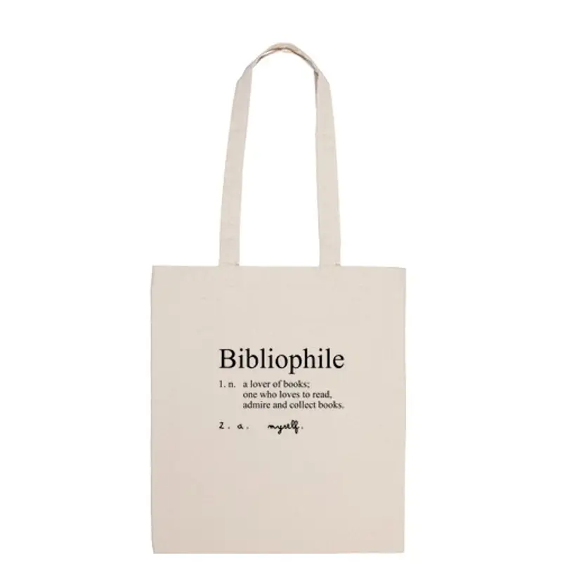 Borsa di tela bibliofilo
