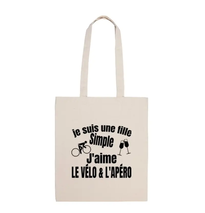 Borsa di tela bici e bibita