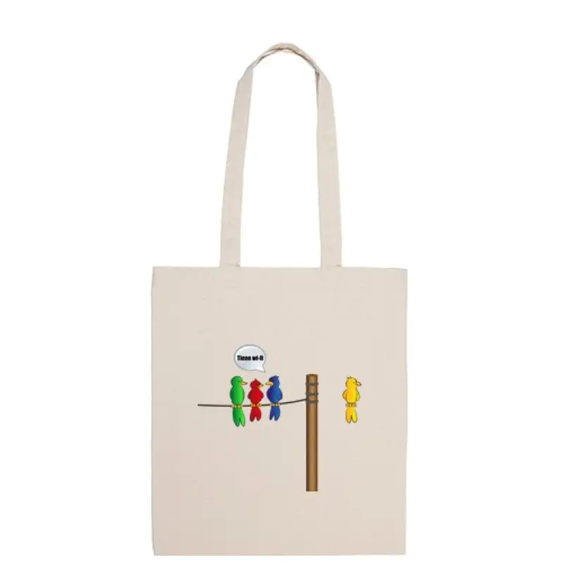 Borsa di tela bird wireless