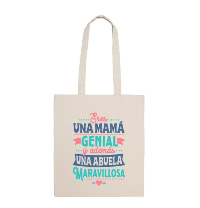 Borsa di tela blei mamma fantastica nonna los a