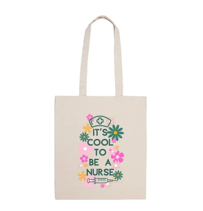 Borsa di tela borsa da tot trendy per un regalo trendy per l'infermiera