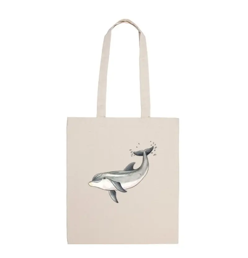 Borsa di tela borsa - delfino tela 100 cotone