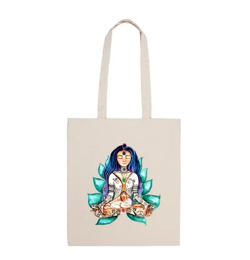 Borsa di tela borsa di tela dea chakra
