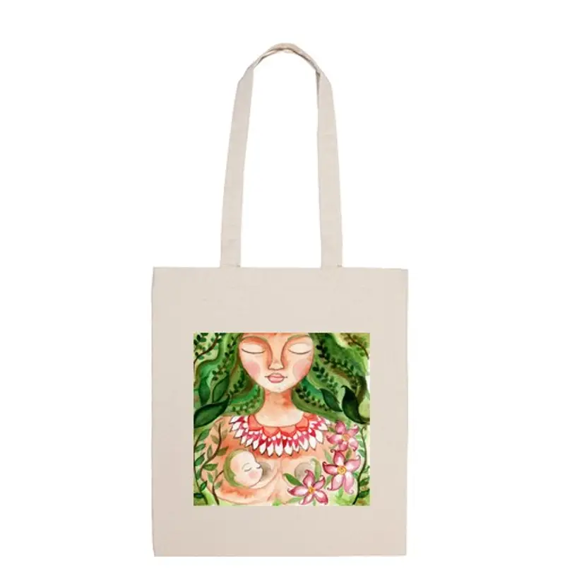 Borsa di tela borsa di tela pace mamma