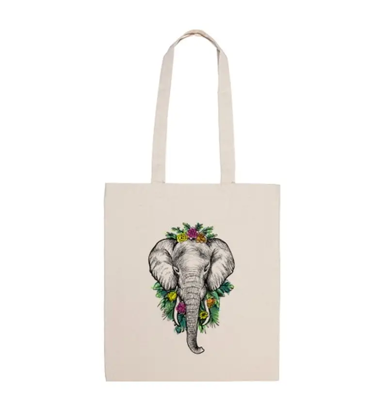 Borsa di tela borsa elefante