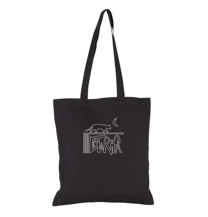 Borsa di tela borsa gatto della luna