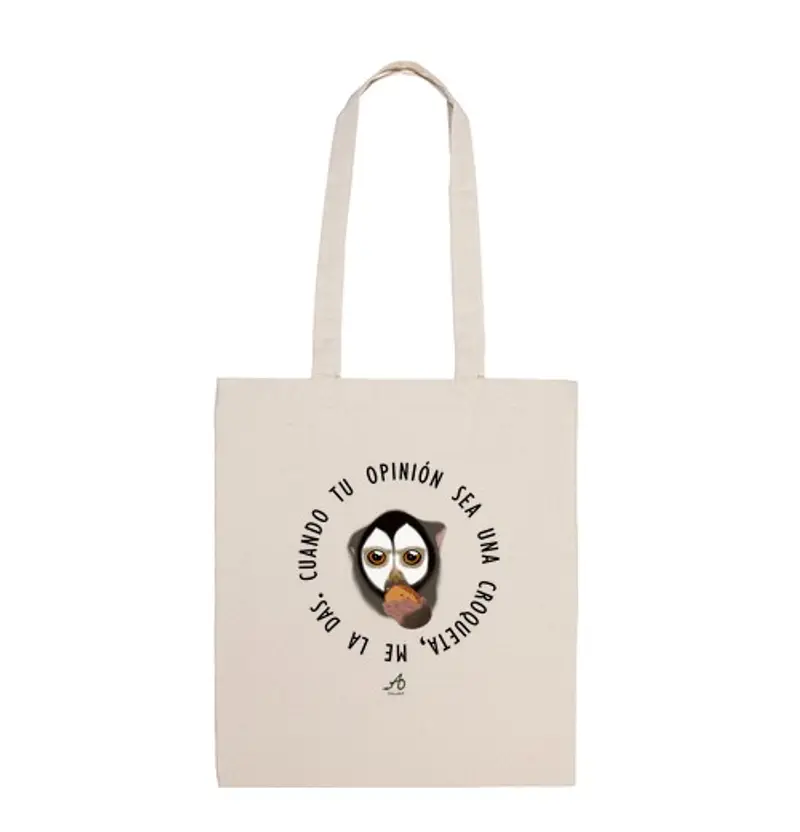 Borsa di tela borsa quando la tua opinione sea una crocchetta, me la dai