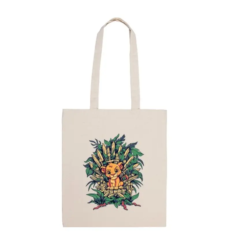 Borsa di tela borsa simba trono di ferro re leone anni '90